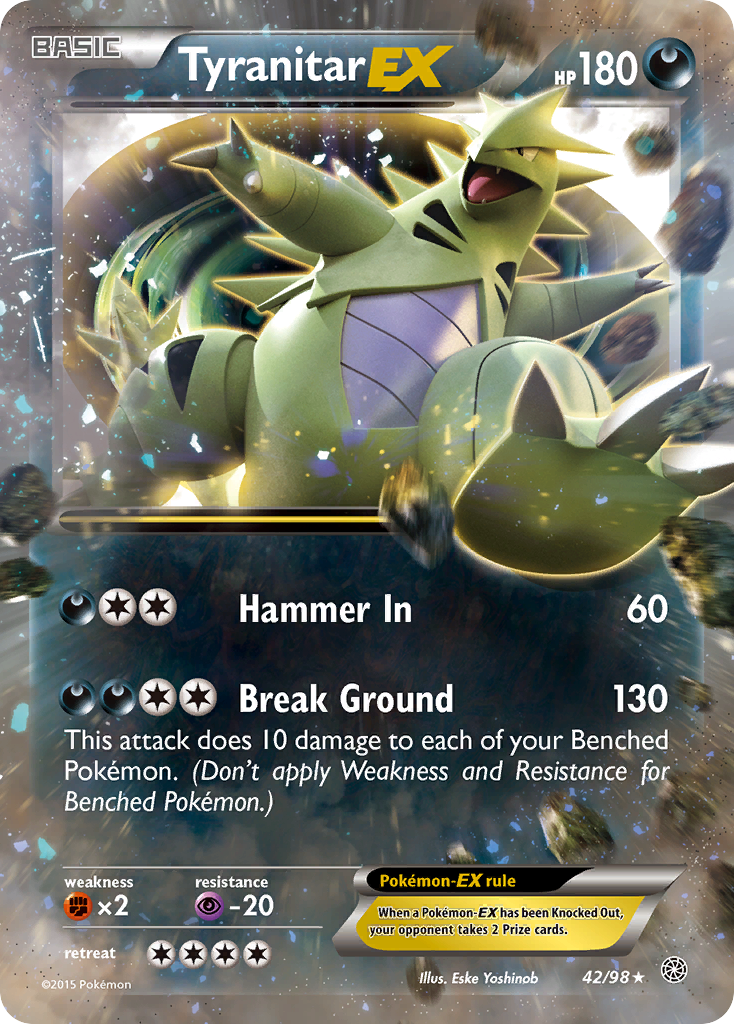 Tyranitar EX (42/98) [XY: Ancient Origins] | All Aboard Games