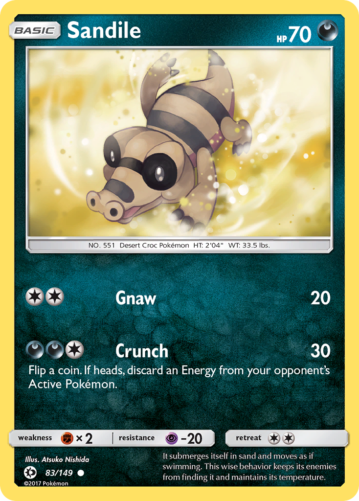 Sandile (83/149) [Sun & Moon: Base Set] | All Aboard Games