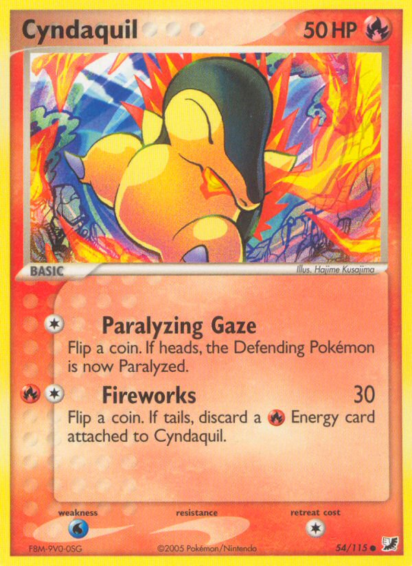 Cyndaquil (54/115) [EX: Unseen Forces] | All Aboard Games