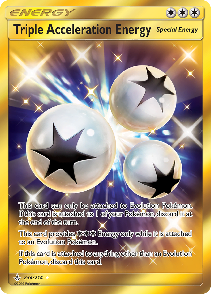 Triple Acceleration Energy (234/214) [Sun & Moon: Unbroken Bonds] | All Aboard Games