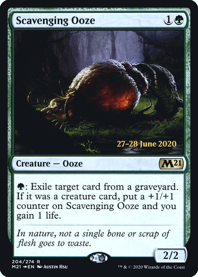Scavenging Ooze  [Core Set 2021 Prerelease Promos] | All Aboard Games