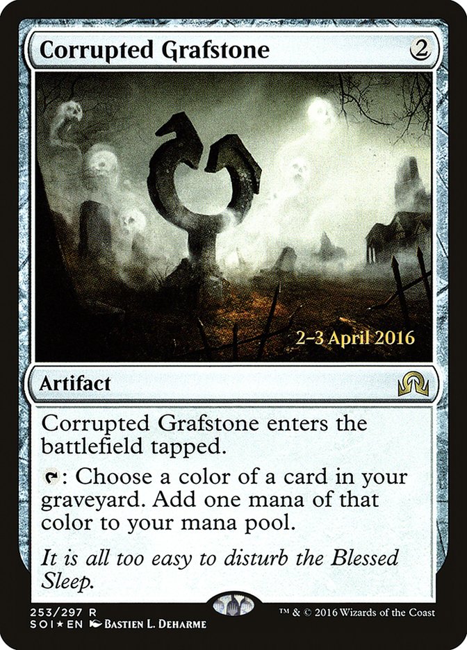 Corrupted Grafstone [Shadows over Innistrad Prerelease Promos] | All Aboard Games