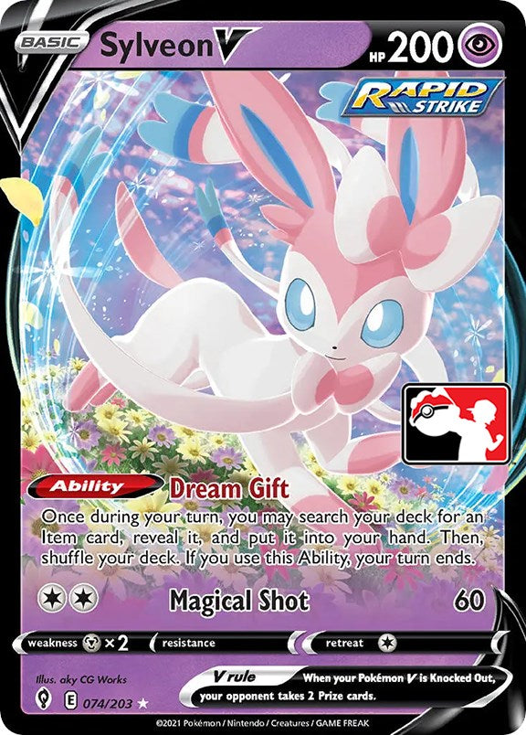 Sylveon V (074/203) [Prize Pack Series One] | All Aboard Games