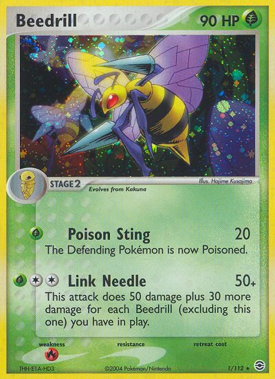 Beedrill (1/112) [EX: FireRed & LeafGreen] | All Aboard Games