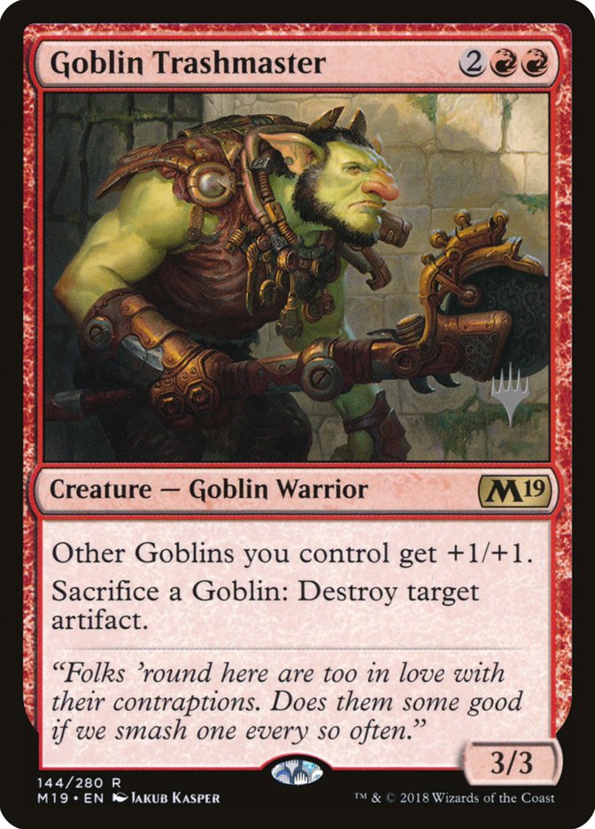 Goblin Trashmaster (Promo Pack) [Core Set 2019 Promos] | All Aboard Games