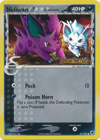 Nidoran (57/101) (Male) (Delta Species) (Stamped) [EX: Dragon Frontiers] | All Aboard Games