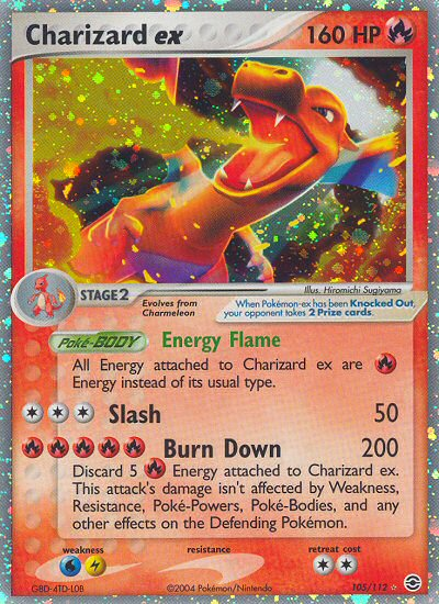 Charizard ex (105/112) [EX: FireRed & LeafGreen] | All Aboard Games