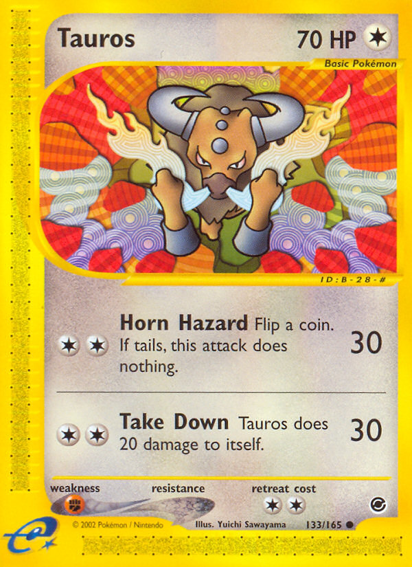 Tauros (133/165) [Expedition: Base Set] | All Aboard Games