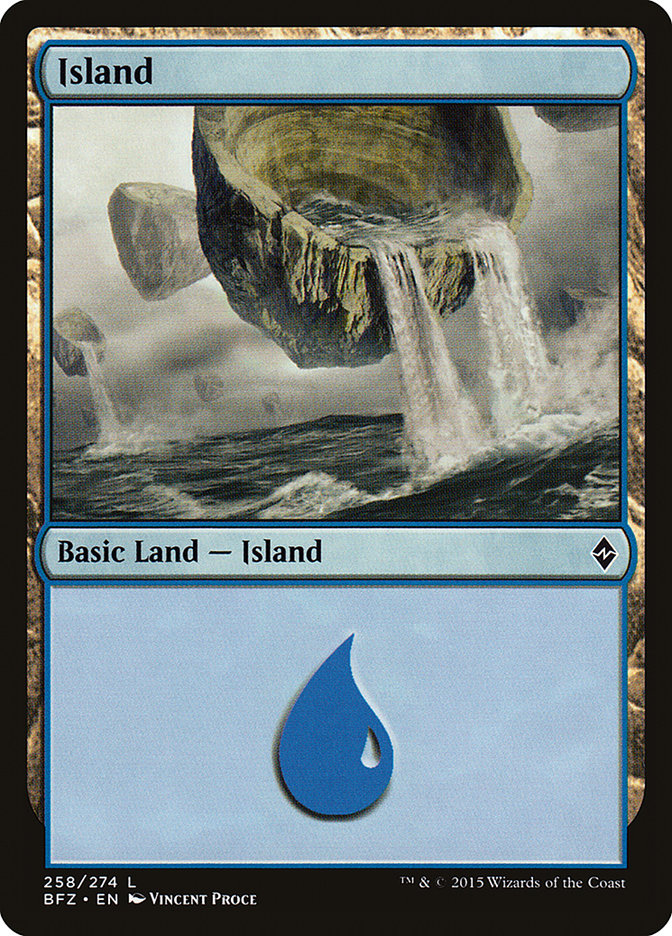 Island (258a) [Battle for Zendikar] | All Aboard Games