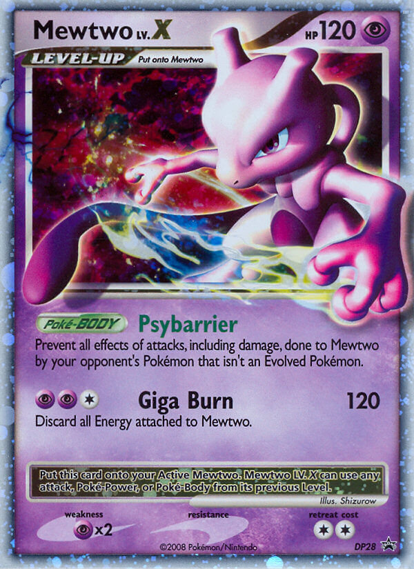 Mewtwo LV.X (DP28) [Diamond & Pearl: Black Star Promos] | All Aboard Games