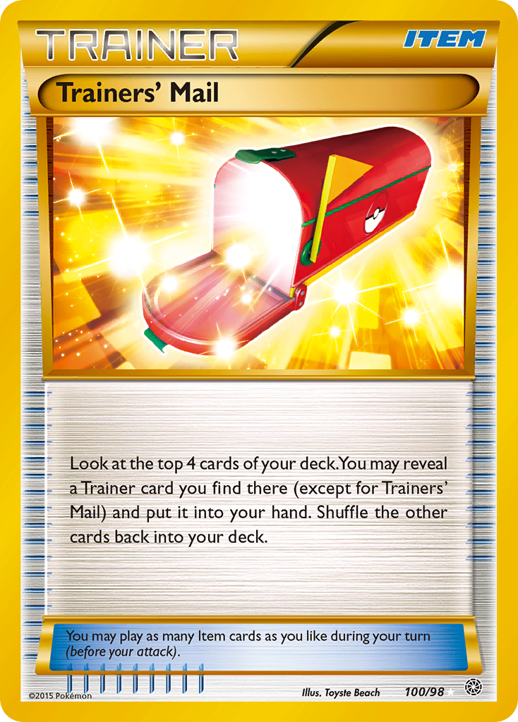 Trainers' Mail (100/98) [XY: Ancient Origins] | All Aboard Games