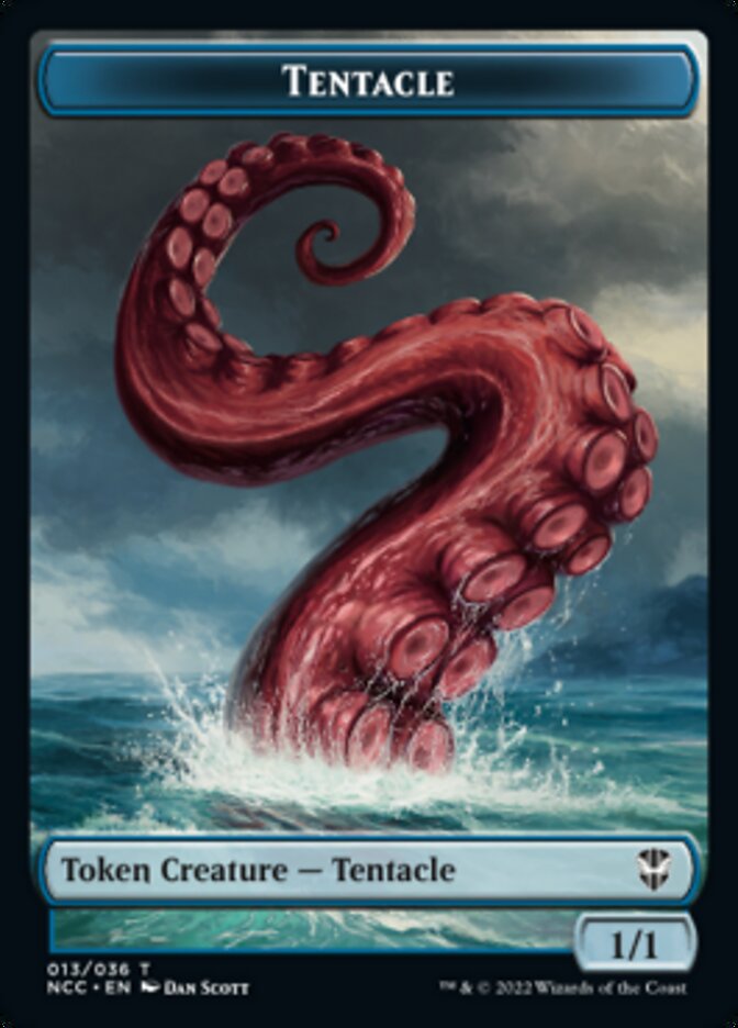 Tentacle // Clue Double-sided Token [Streets of New Capenna Commander Tokens] | All Aboard Games