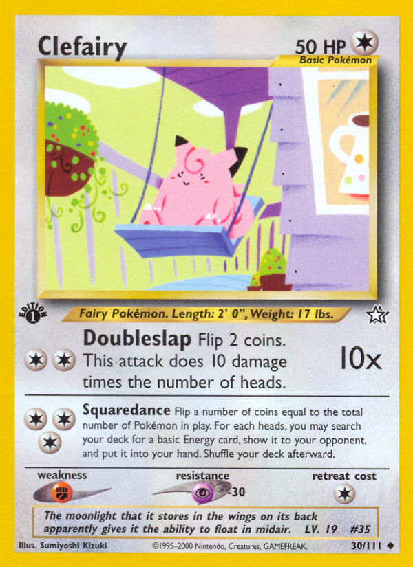 Clefairy (30/111) [Neo Genesis 1st Edition] | All Aboard Games