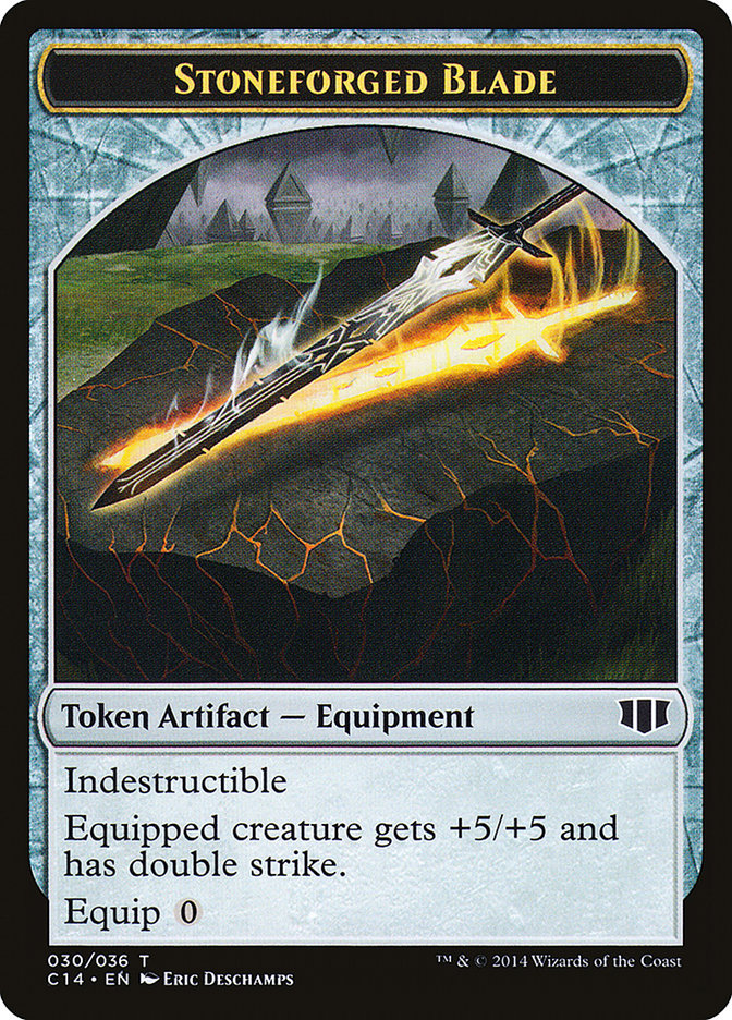 Stoneforged Blade // Germ Double-sided Token [Commander 2014 Tokens] | All Aboard Games