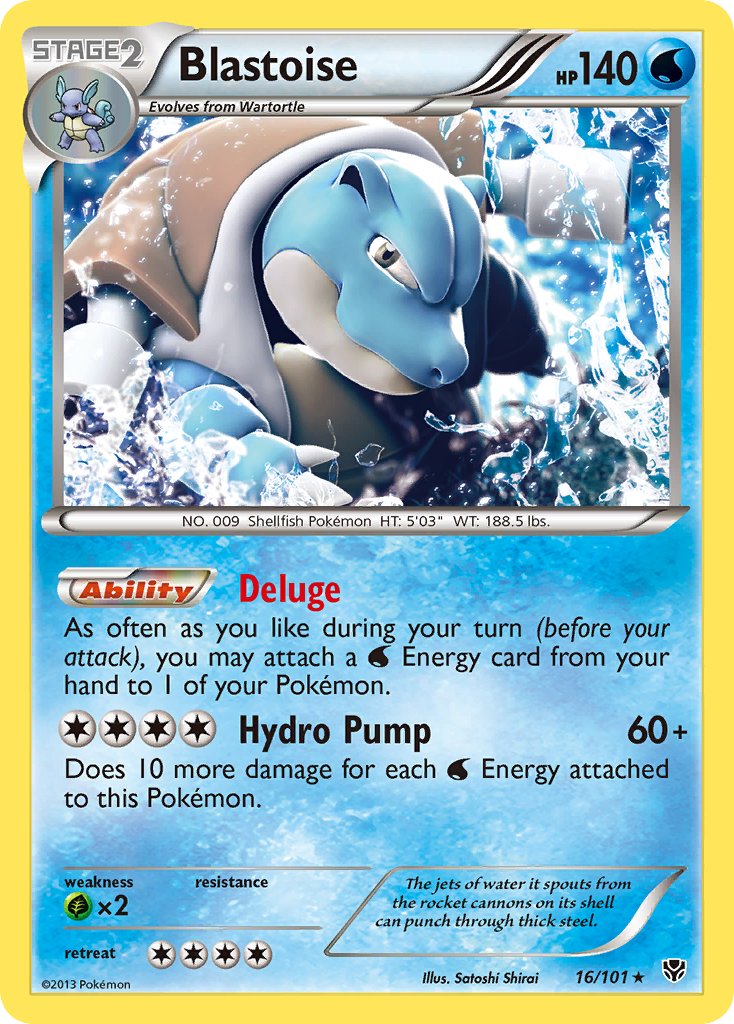 Blastoise (16/101) (Theme Deck Exclusive) [Black & White: Plasma Blast] | All Aboard Games