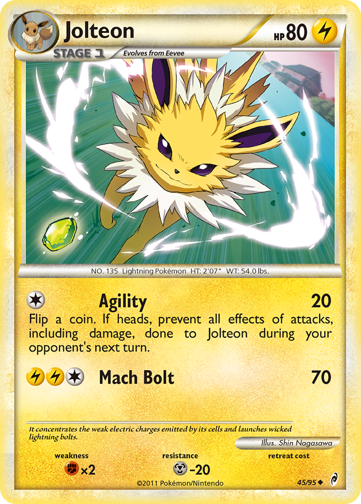 Jolteon (45/95) [HeartGold & SoulSilver: Call of Legends] | All Aboard Games