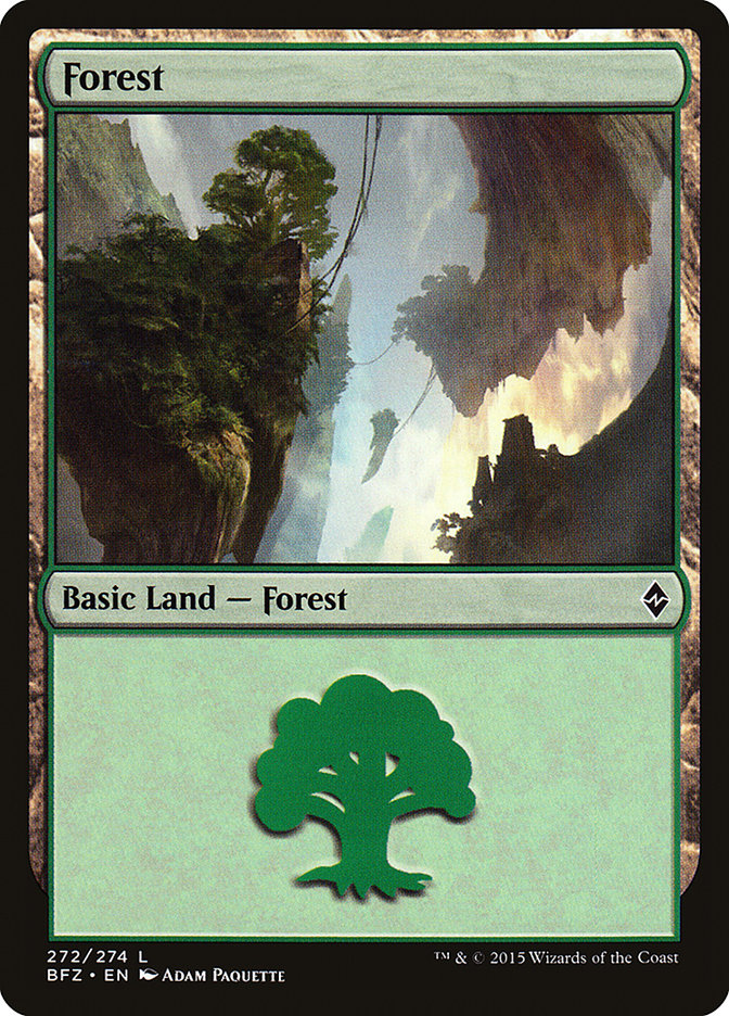 Forest (272a) [Battle for Zendikar] | All Aboard Games