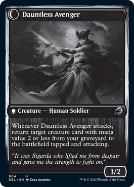 Bereaved Survivor // Dauntless Avenger [Innistrad: Double Feature] | All Aboard Games