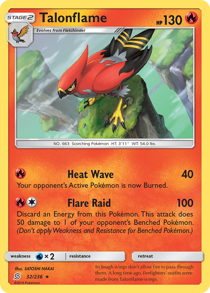 Talonflame (32/236) [Sun & Moon: Unified Minds] | All Aboard Games