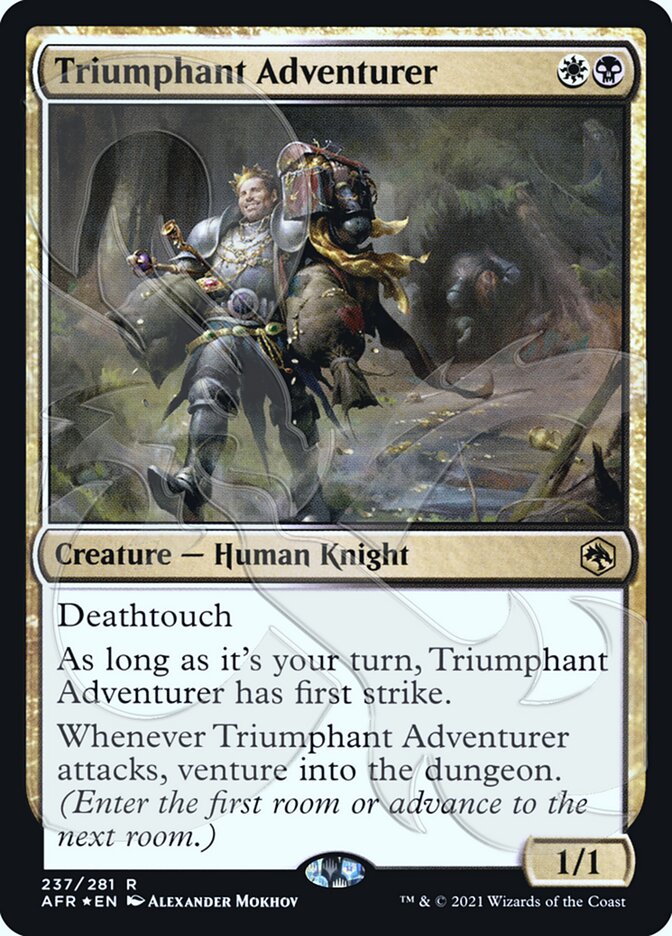 Triumphant Adventurer (Ampersand Promo) [Dungeons & Dragons: Adventures in the Forgotten Realms Promos] | All Aboard Games