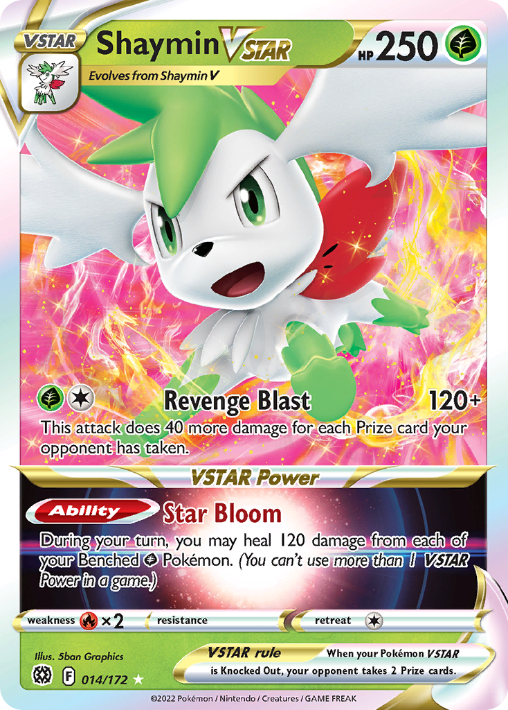 Shaymin VSTAR (014/172) (Jumbo Card) [Sword & Shield: Brilliant Stars] | All Aboard Games