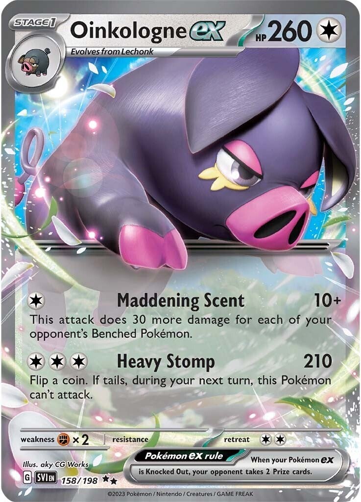 Oinkalogne ex (158/198) (Jumbo Card) [Scarlet & Violet: Base Set] | All Aboard Games