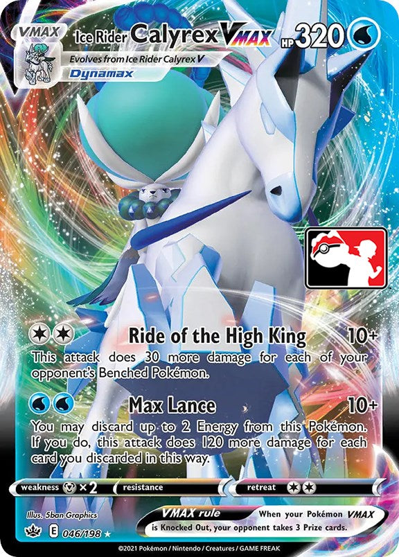 Ice Rider Calyrex VMAX (046/198) [Prize Pack Series One] | All Aboard Games