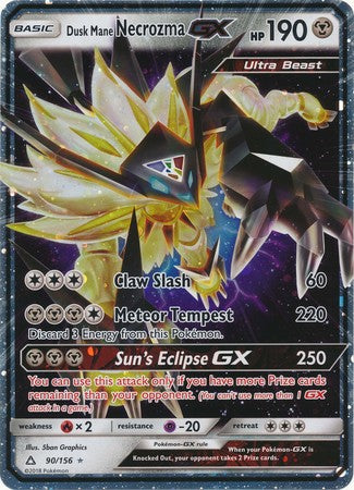 Dusk Mane Necrozma GX (90/156) (Jumbo Card) [Sun & Moon: Ultra Prism] | All Aboard Games