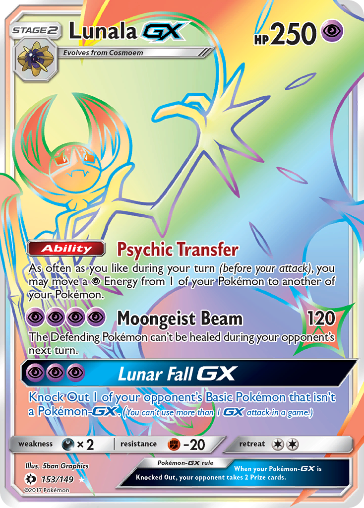 Lunala GX (153/149) [Sun & Moon: Base Set] | All Aboard Games