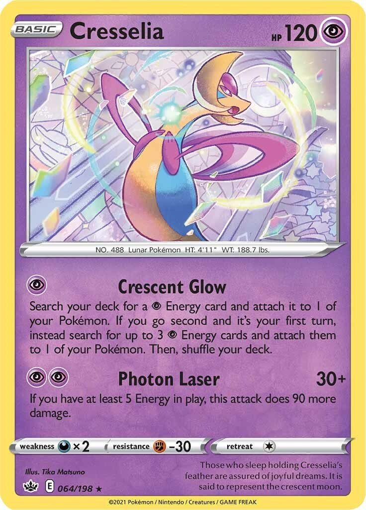 Cresselia (064/198) (Theme Deck Exclusive) [Sword & Shield: Chilling Reign] | All Aboard Games