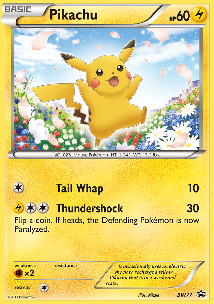 Pikachu (BW77) [Black & White: Black Star Promos] | All Aboard Games