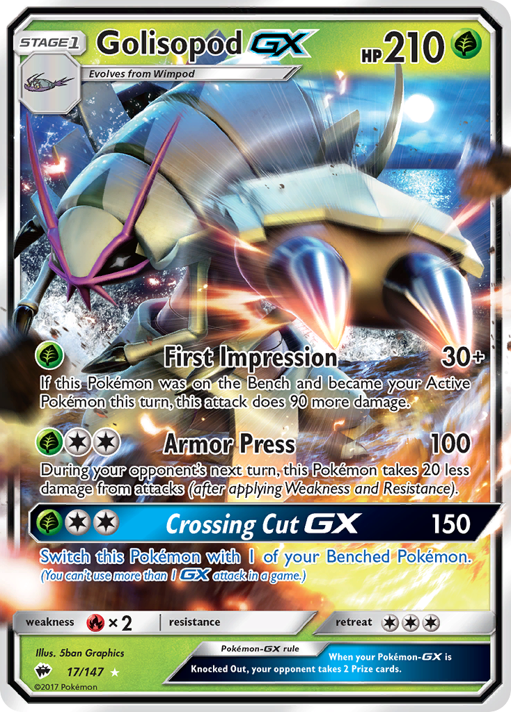 Golisopod GX (17/147) [Sun & Moon: Burning Shadows] | All Aboard Games