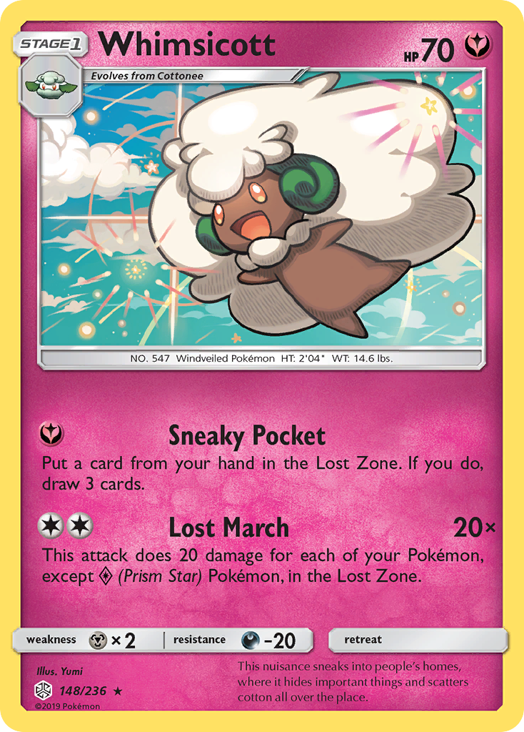 Whimsicott (148/236) [Sun & Moon: Cosmic Eclipse] | All Aboard Games