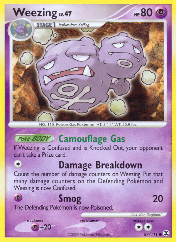 Weezing (87/111) [Platinum: Rising Rivals] | All Aboard Games