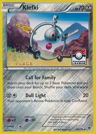 Klefki (66/119) (League Promo 1st Place) [XY: Phantom Forces] | All Aboard Games