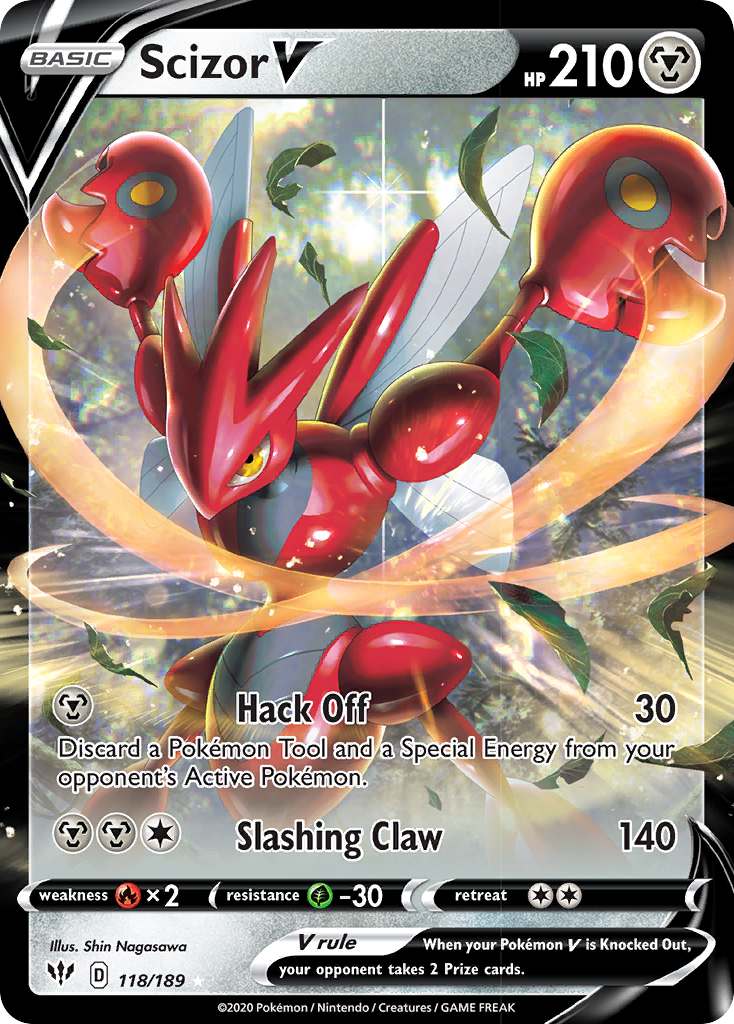 Scizor V (118/189) [Sword & Shield: Darkness Ablaze] | All Aboard Games