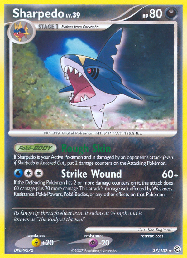 Sharpedo (37/132) [Diamond & Pearl: Secret Wonders] | All Aboard Games