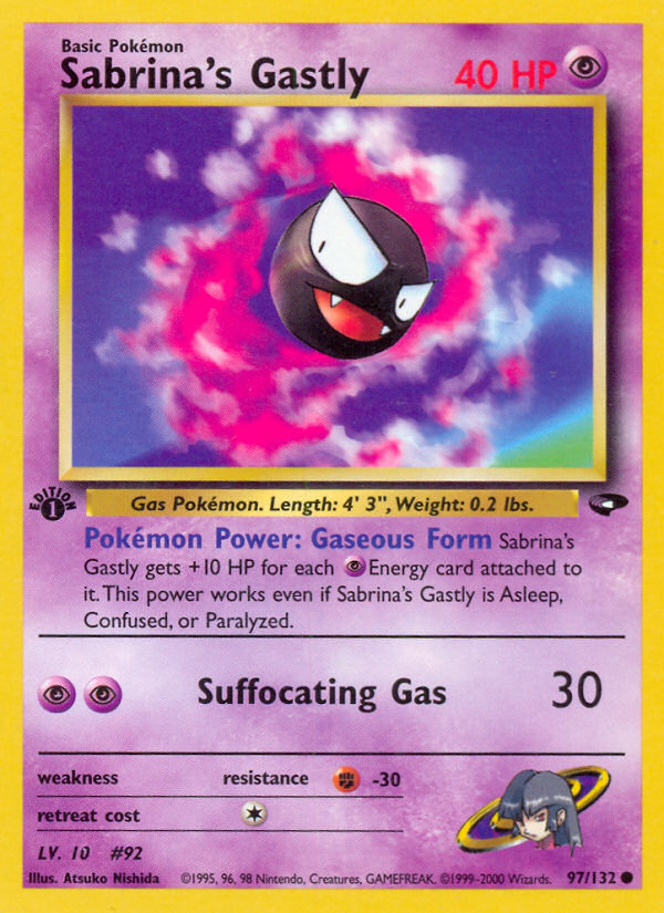 Sabrina's Gastly (97/132) [Gym Challenge 1st Edition] | All Aboard Games