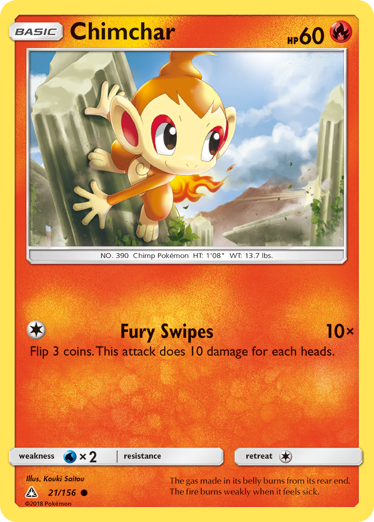 Chimchar (21/156) [Sun & Moon: Ultra Prism] | All Aboard Games