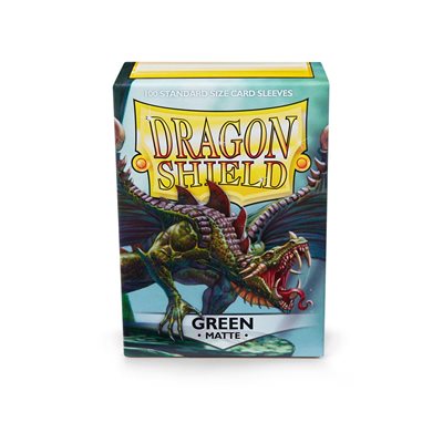 Sleeves - Dragon Shield Matte: Green | All Aboard Games