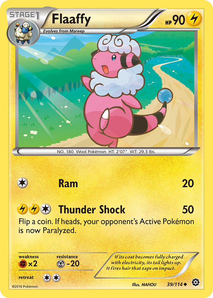 Flaaffy (39/114) [XY: Steam Siege] | All Aboard Games