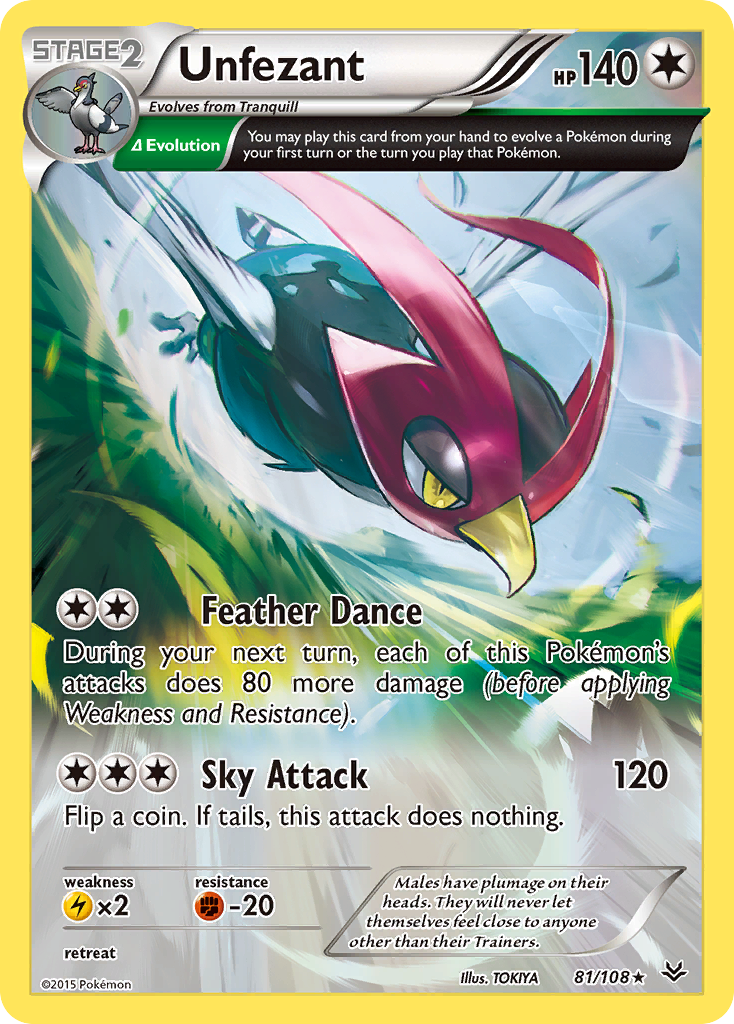 Unfezant (81/108) [XY: Roaring Skies] | All Aboard Games