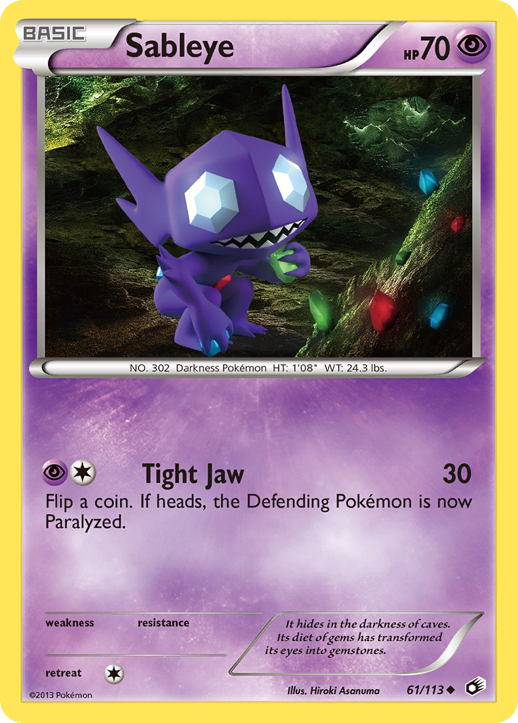 Sableye (61/113) [Black & White: Legendary Treasures] | All Aboard Games