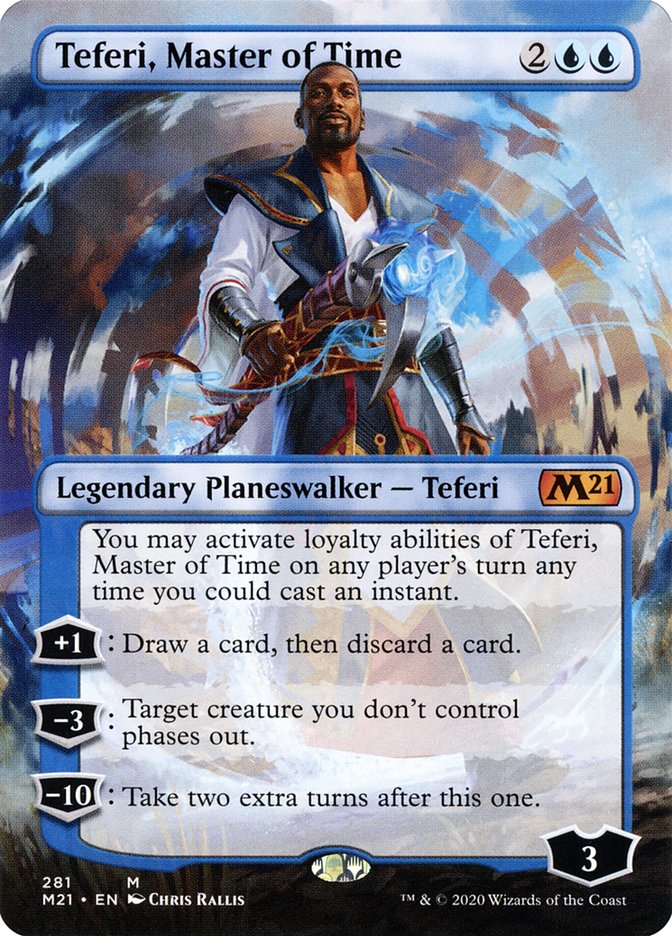 Teferi, Master of Time (Borderless) [Core Set 2021] | All Aboard Games
