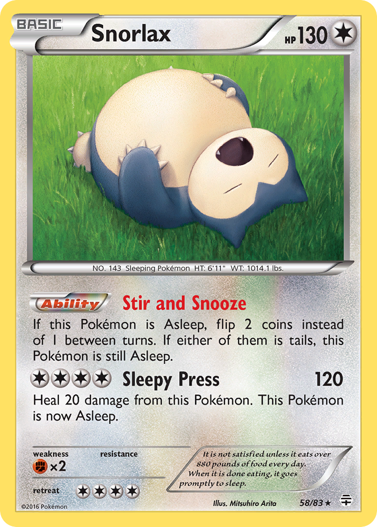 Snorlax (58/83) [XY: Generations] | All Aboard Games