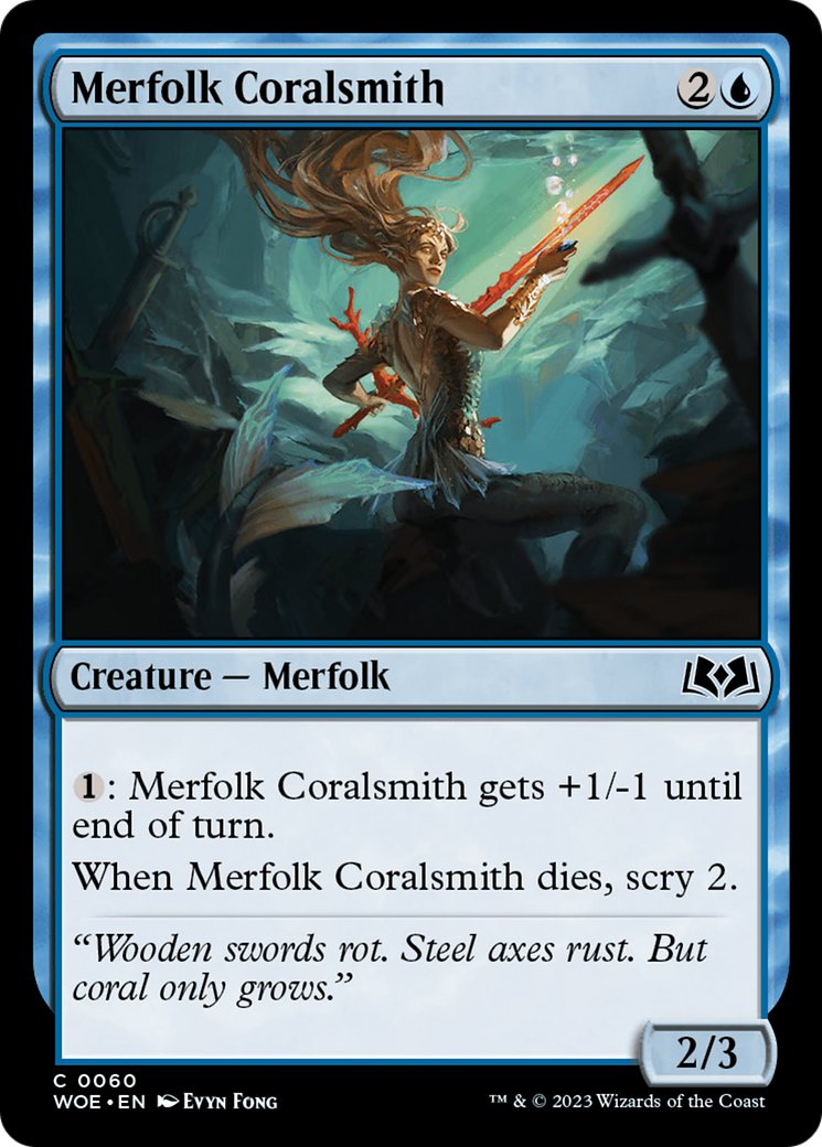 Merfolk Coralsmith [Wilds of Eldraine] | All Aboard Games
