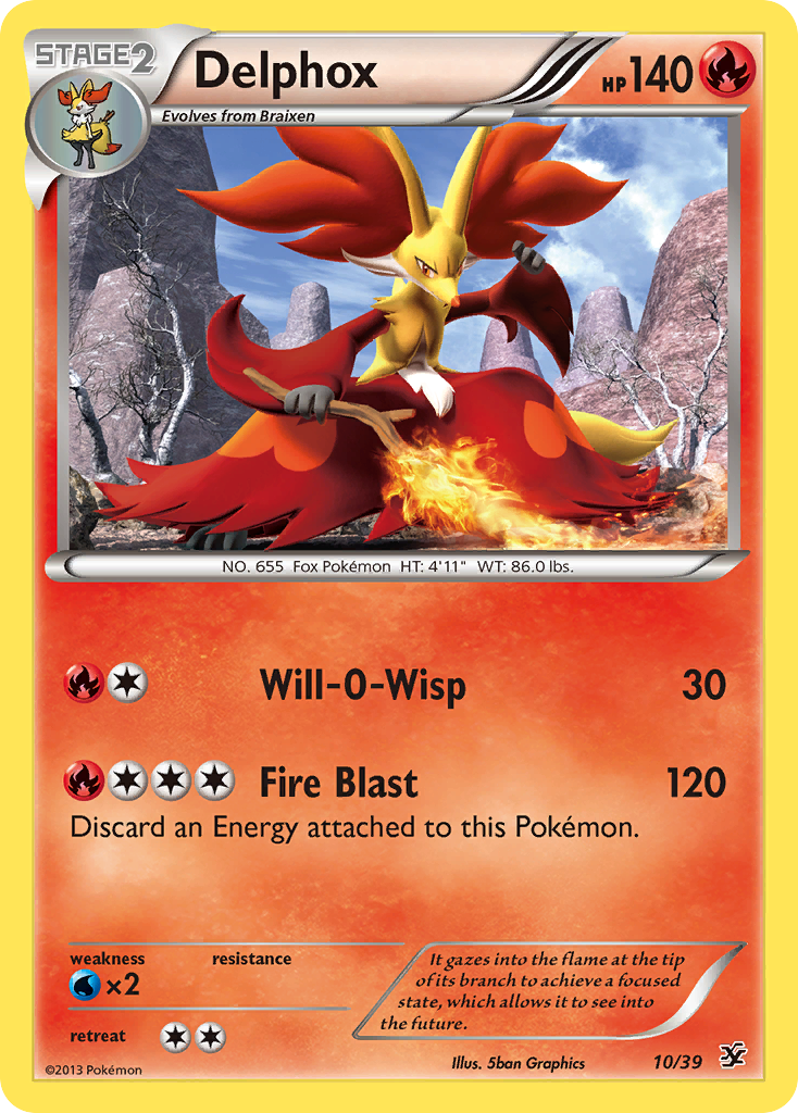 Delphox (10/39) [XY: Kalos Starter Set] | All Aboard Games