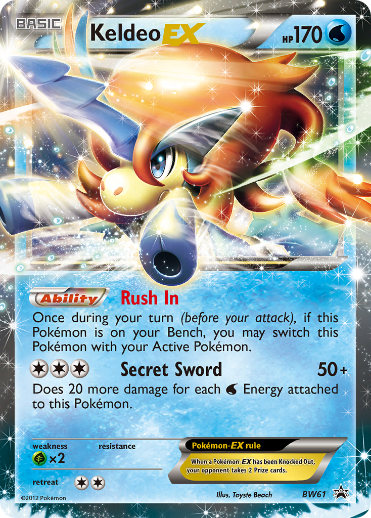 Keldeo EX (BW61) [Black & White: Black Star Promos] | All Aboard Games