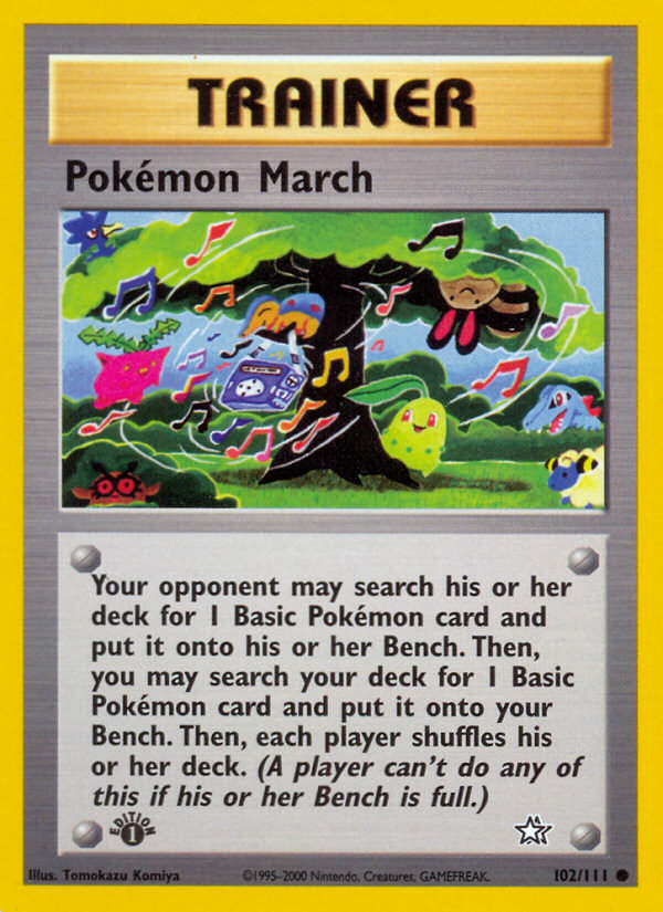 Pokemon March (102/111) [Neo Genesis 1st Edition] | All Aboard Games