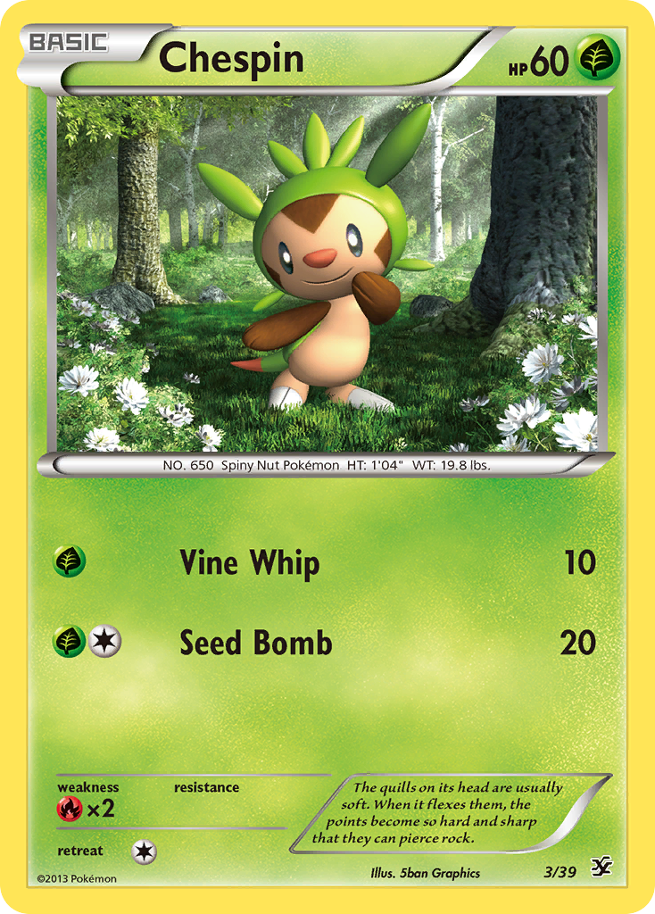 Chespin (3/39) [XY: Kalos Starter Set] | All Aboard Games